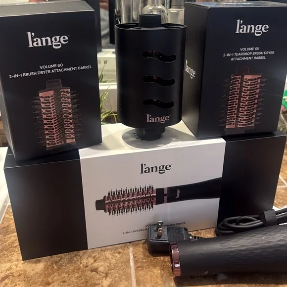 L'ange Black and Rose Gold Hair Dryer Brush - Picture 4 of 5